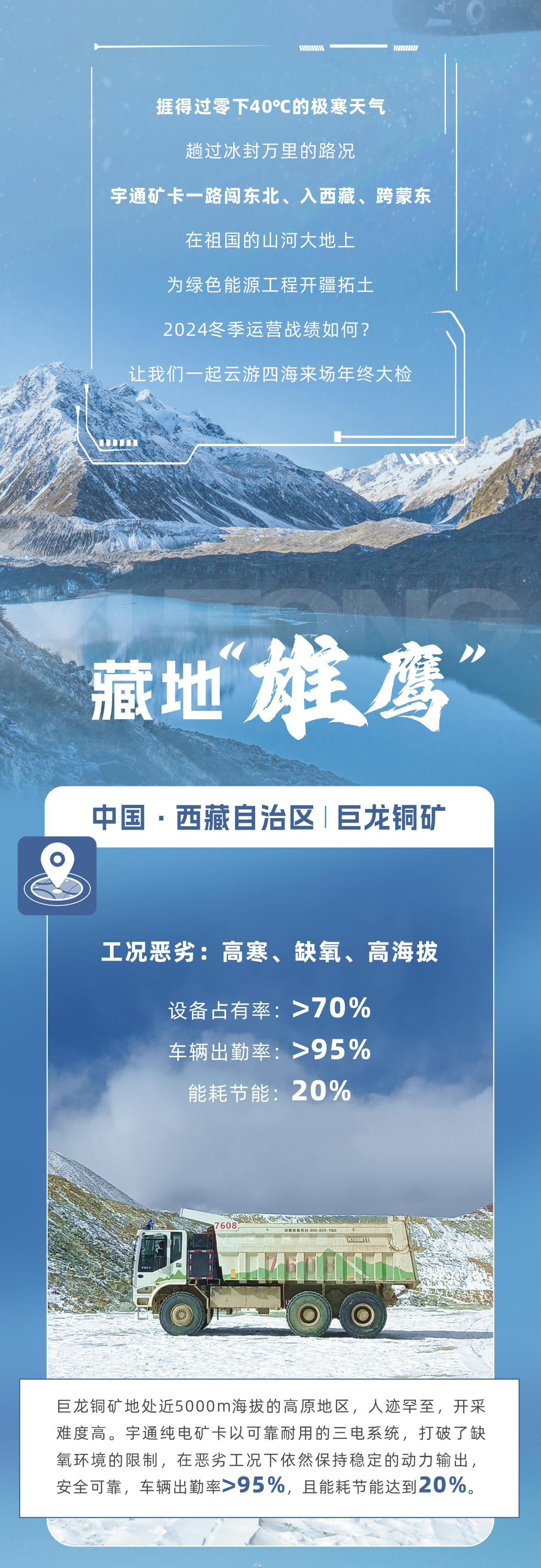 關(guān)于冬季運(yùn)營(yíng)的極寒大考，這是宇通礦卡的答案！
